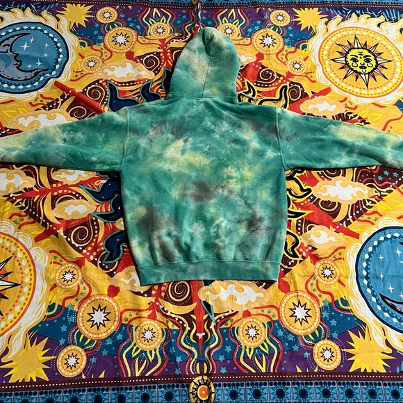 IETS FRANS tye dye hoodie in green - Picture 2 of 2